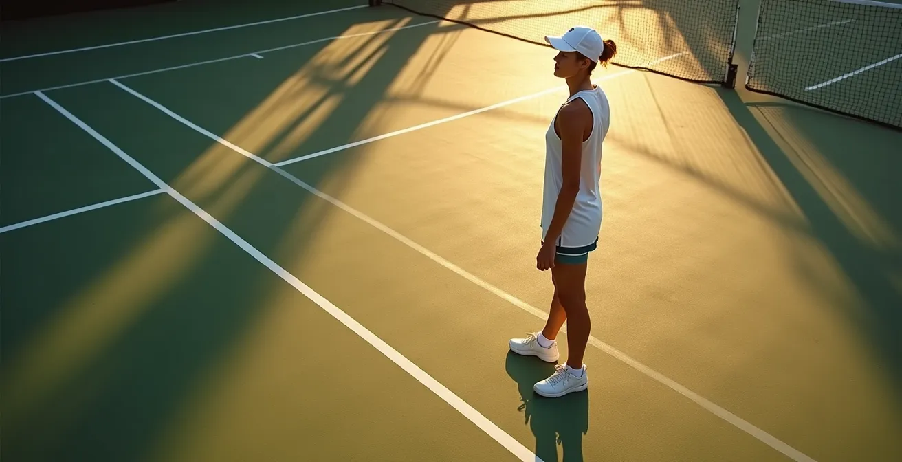 Écrans d'analyse vidéo montrant la technique d'un joueur de tennis sous différents angles