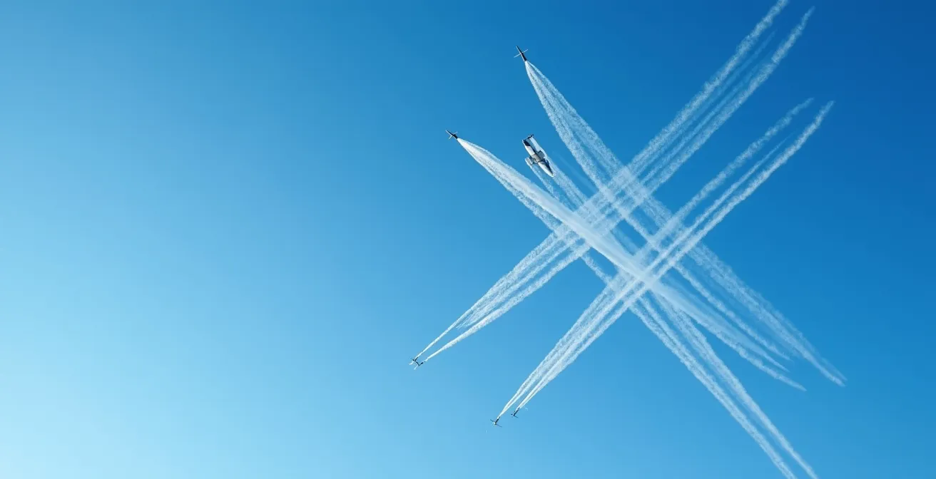 Visualisation comparative des émissions CO2 entre un vol direct et un vol avec escale